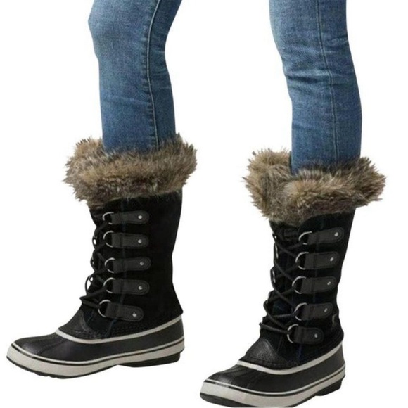 Sorel Women's Black Joan Of Arctic NL1540-010 Mid-Calf
Winter Snow Boots Size 9 - Picture 1 of 8